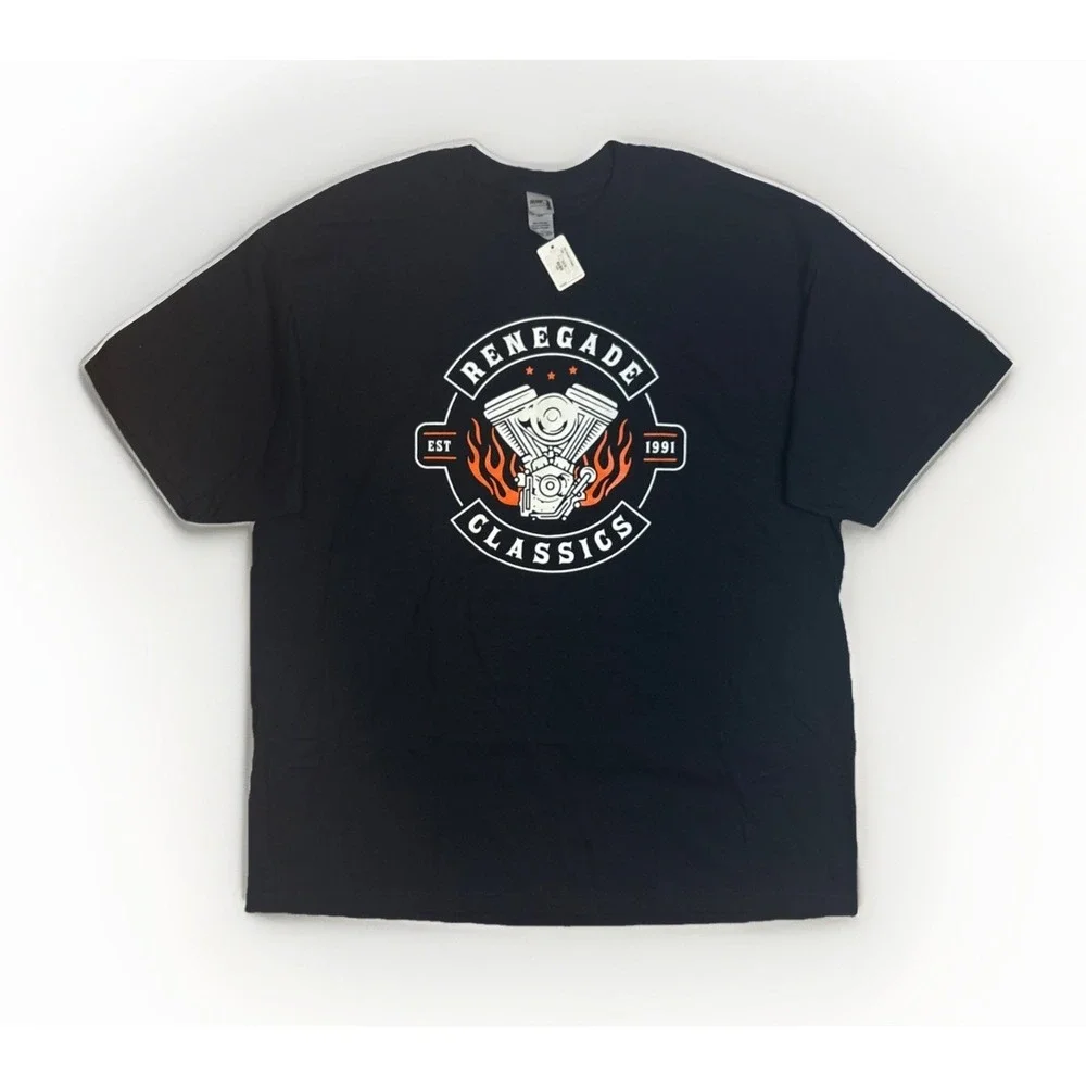 Gildan Hammer Renegade Classics Rocker Vintage Black T-shirt Men's Size 2XL